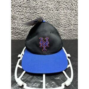 NWT‎ New York Mets Fitted Baseball Hat Unisex Black One Size
